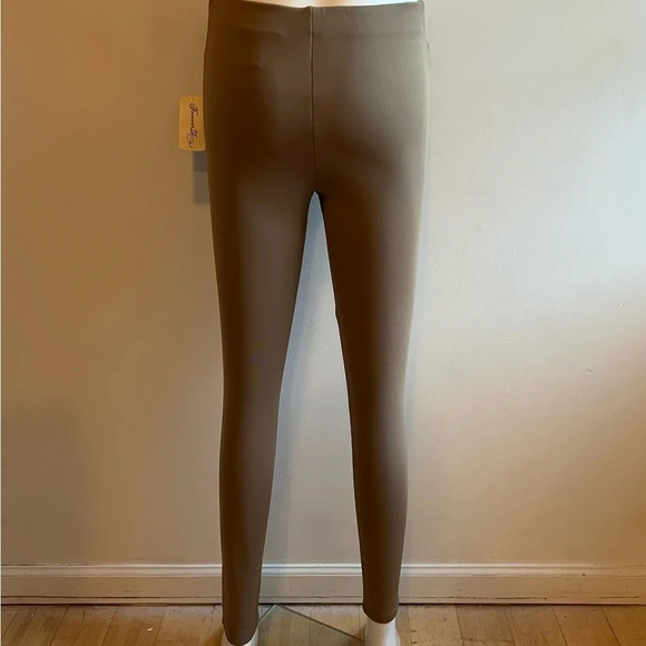 Women’s Beige Nude Leggings With Zip Accents On The Sides Size S Forever 21 - Picture 4 of 11